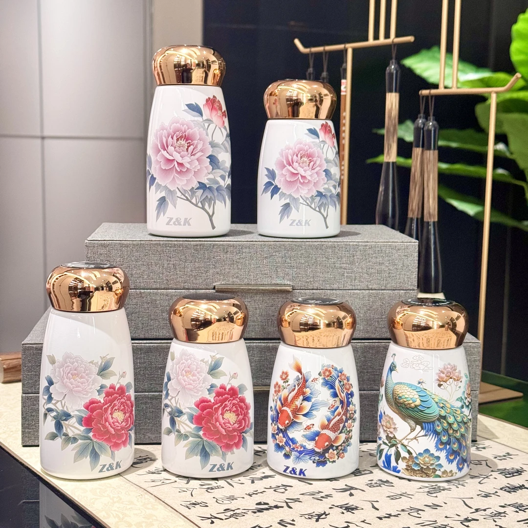 香港潮牌Z&K正品国风蘑菇保温杯温显316不锈钢便携小巧口袋水杯