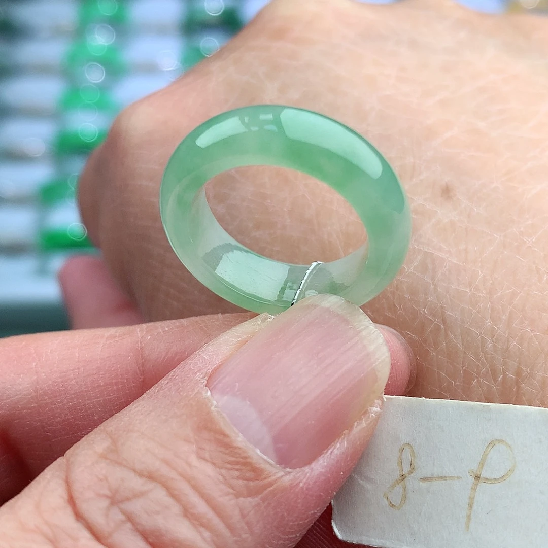 未镶嵌戒指翡翠8-9号