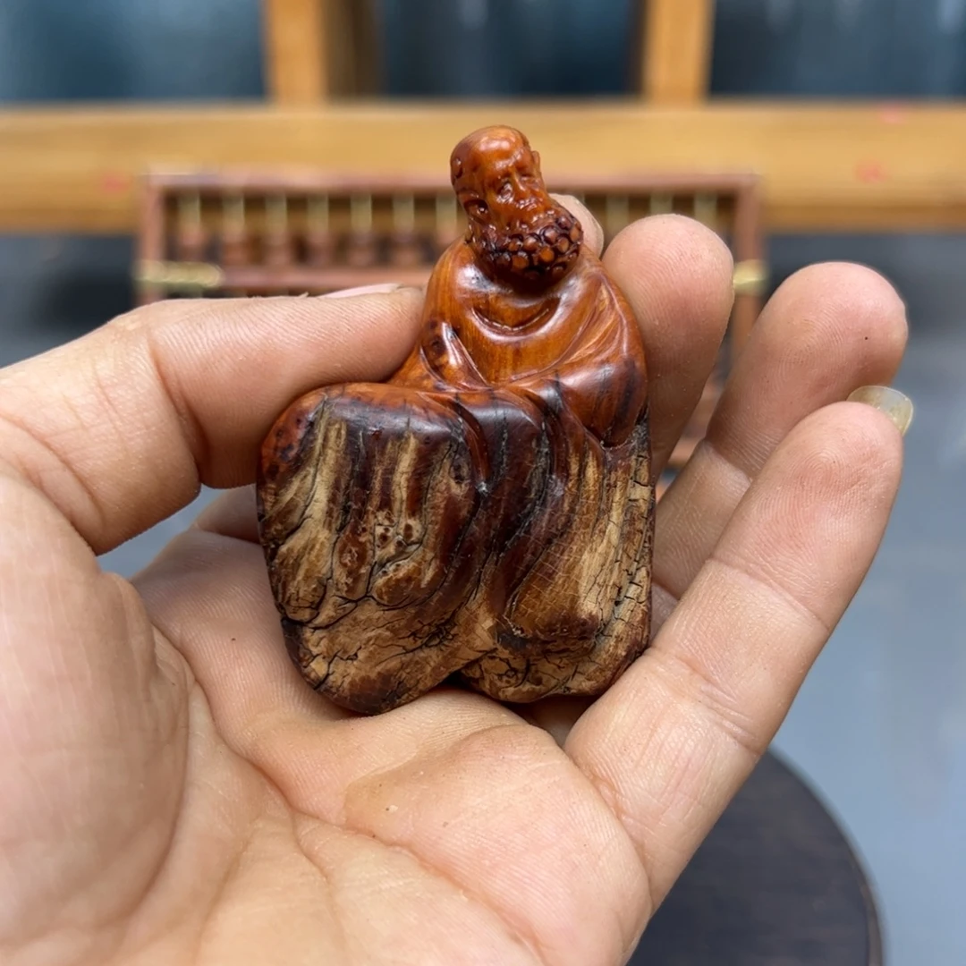 用***9木崖柏木摆件手把件