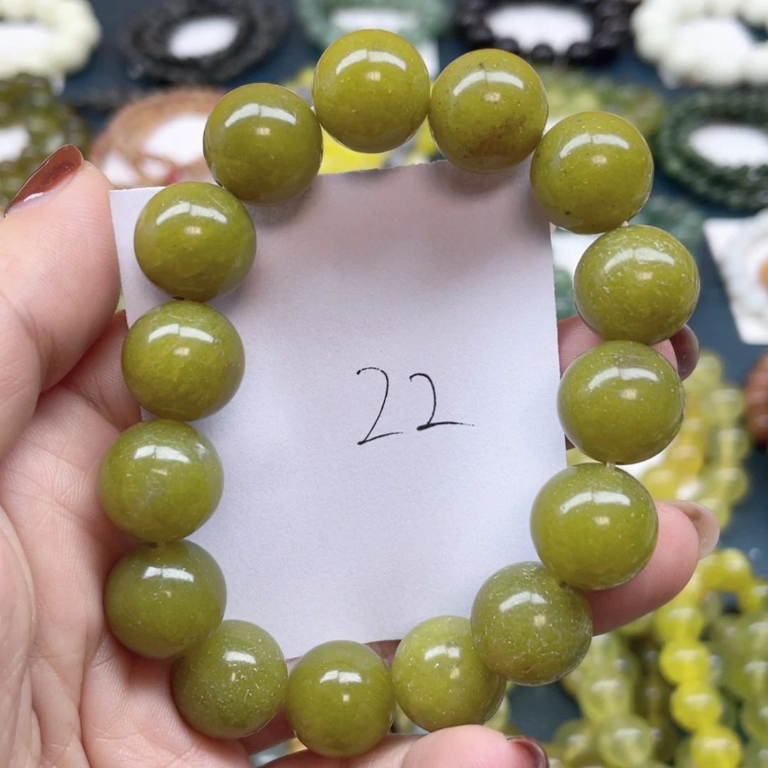 未镶嵌蛇纹石玉手链