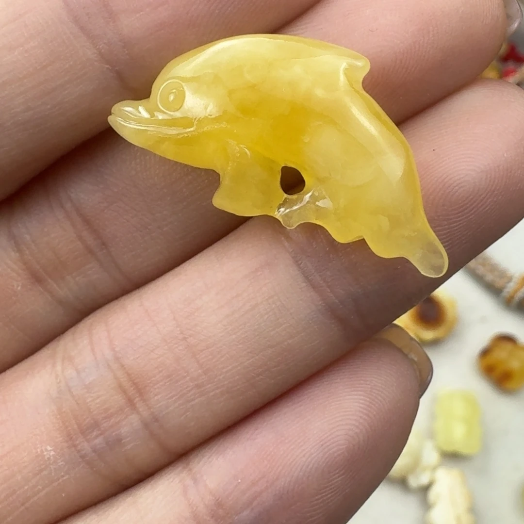 蜜蜡未镶嵌珠宝奇石全品备注打孔 30×15×6.5mm