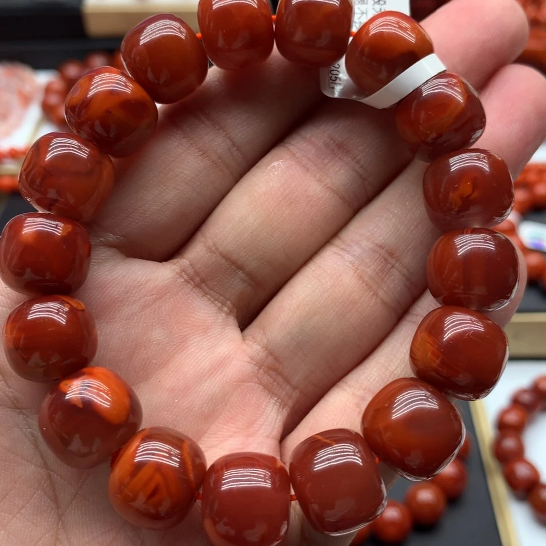 南红玛瑙手链未镶嵌
