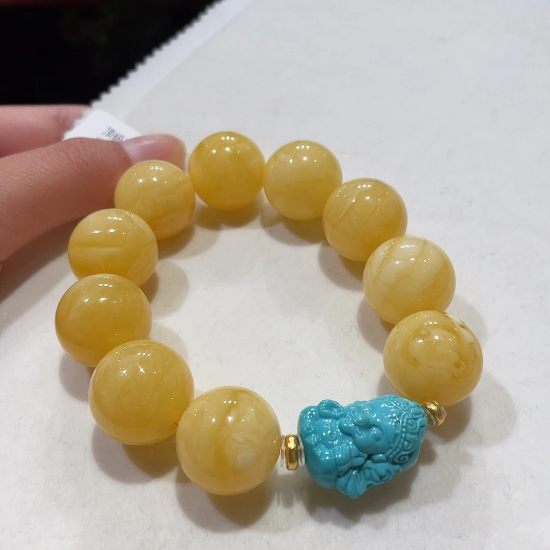 蜜蜡未镶嵌手串蜜蜡