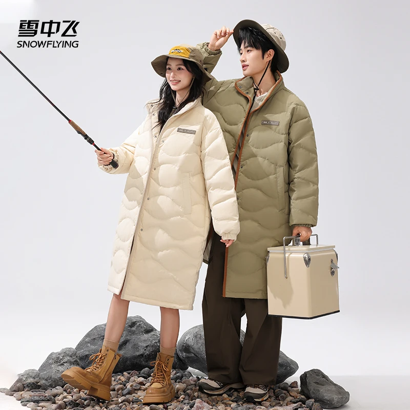 【25年新品上新】城野系列雪中飞复古小众露营宽松情侣中长款羽绒服