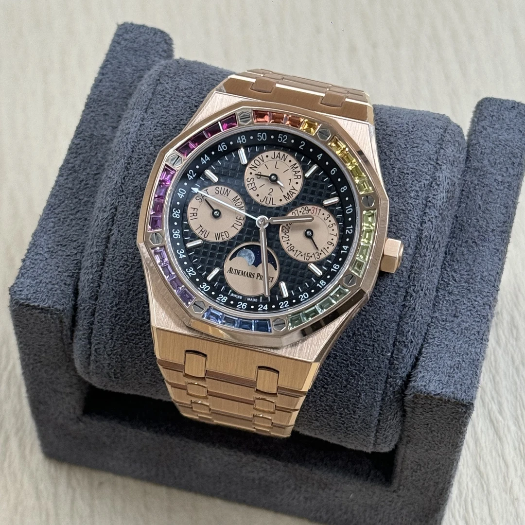 95新  爱彼ap26614or全金彩虹万年历 新加坡限定 21年