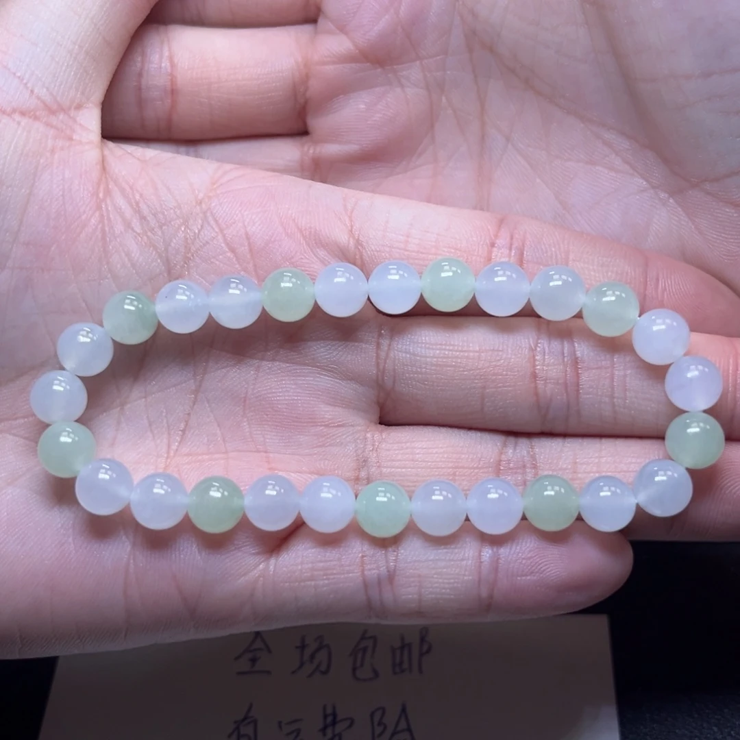 翡翠未镶嵌手串缅甸翡翠卡6.9