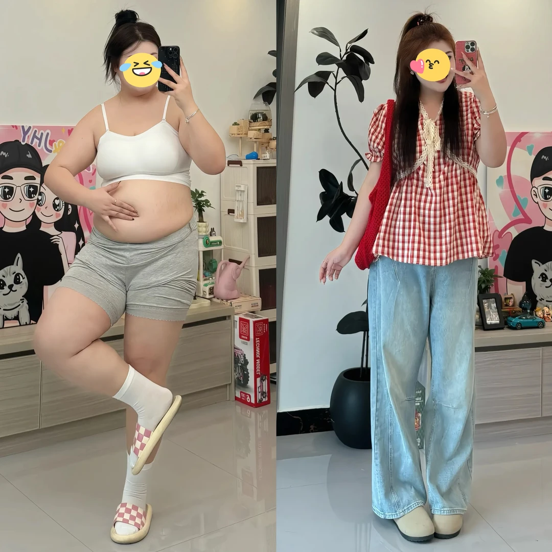 大码胖mm法式气质V领格子衬衫蕾丝花边衬衣女夏季遮肚子显瘦上衣