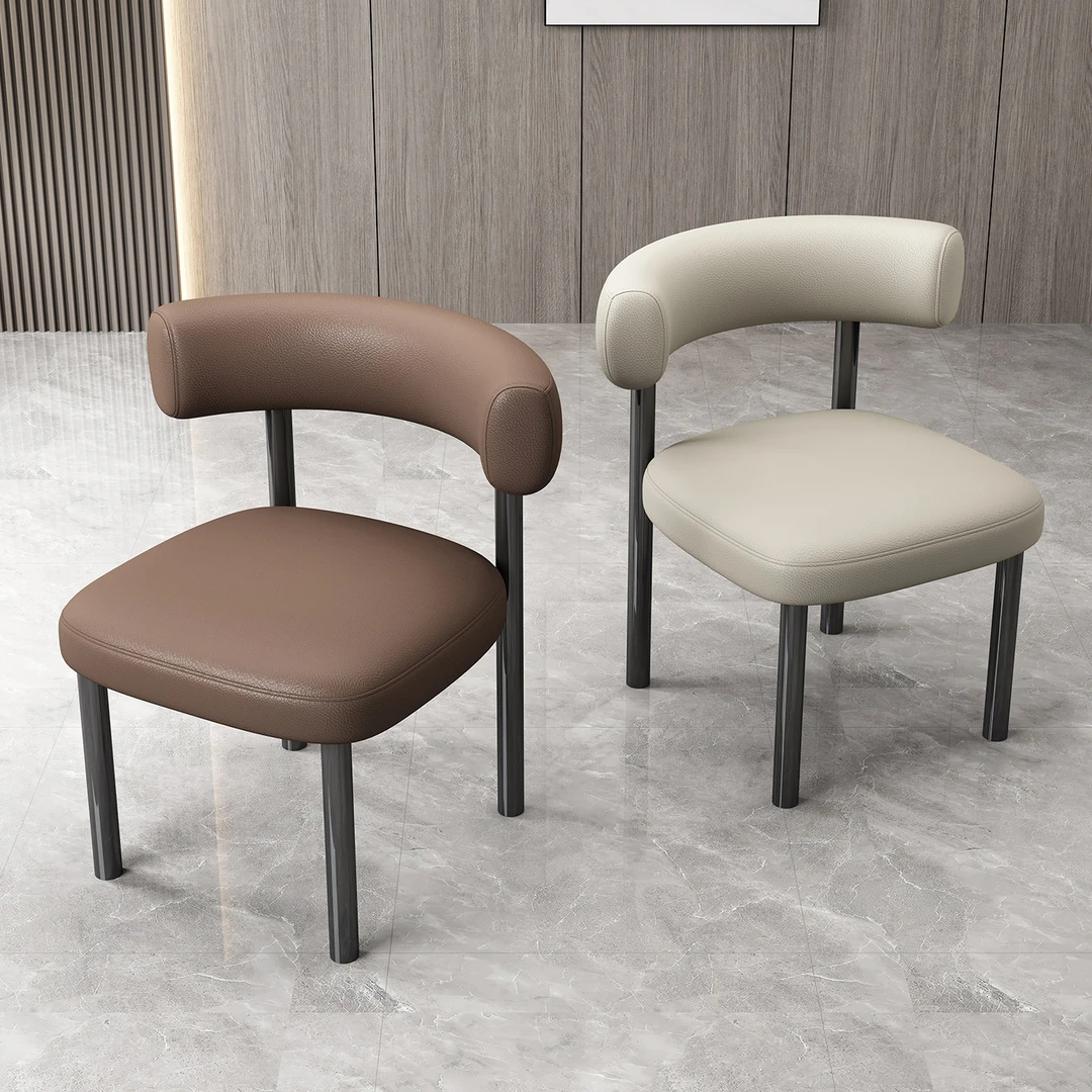 餐椅家用餐桌椅子靠背2025新款意式极简软包书桌椅轻奢高级餐厅凳