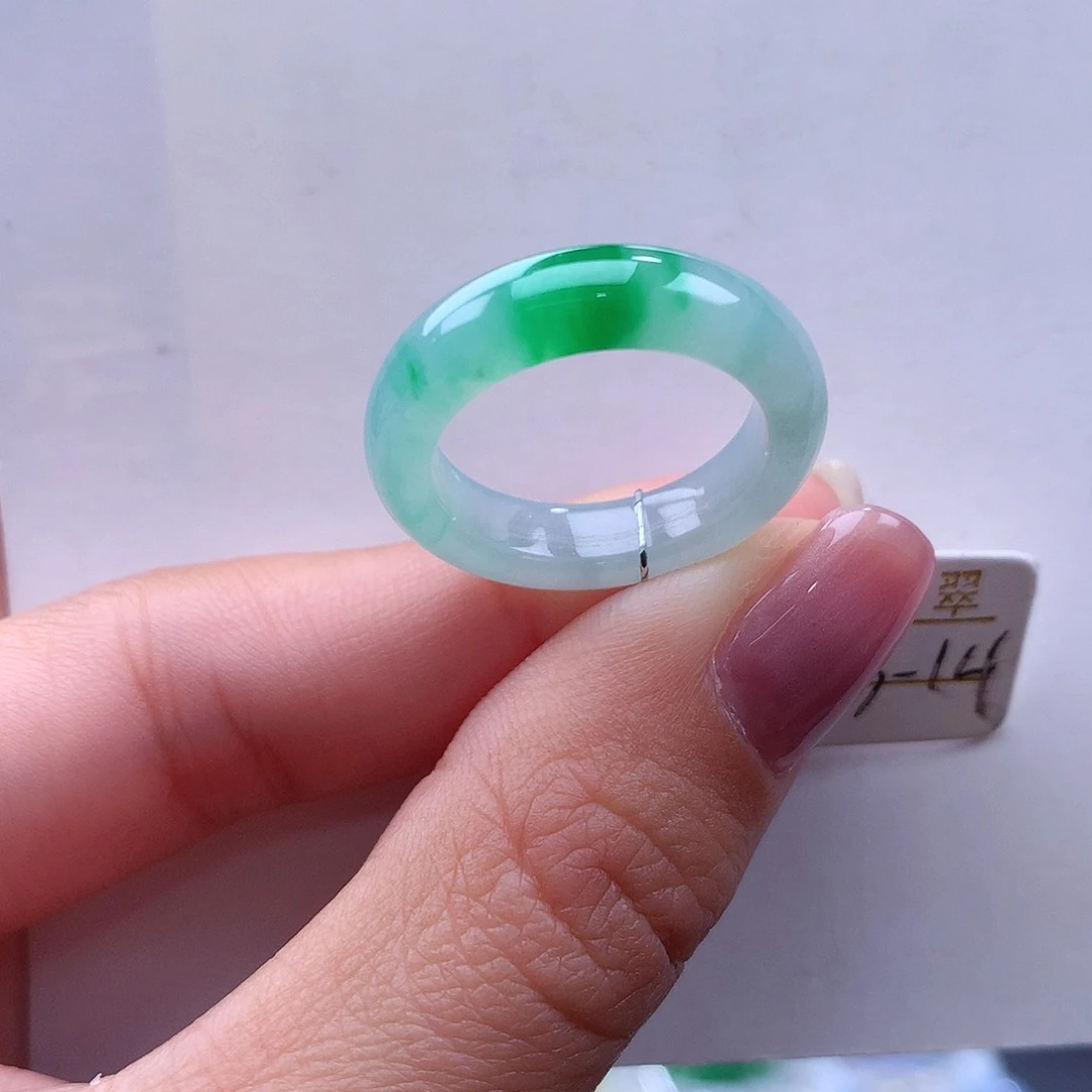 未镶嵌戒指翡翠13 14圈