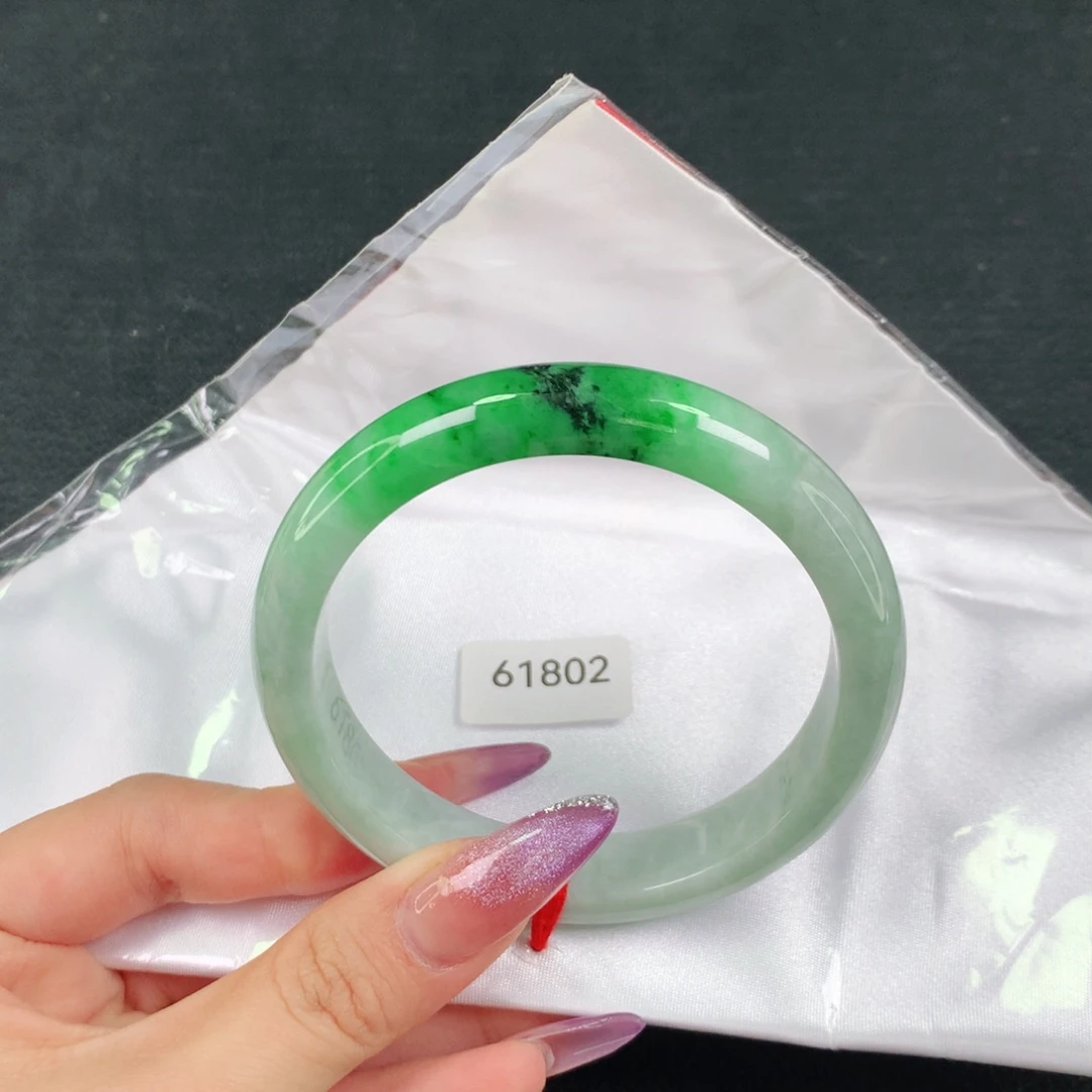 稻***界翡翠未镶嵌手镯天然翡翠手镯04