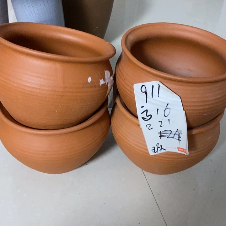 粗陶红陶绿植花盆911