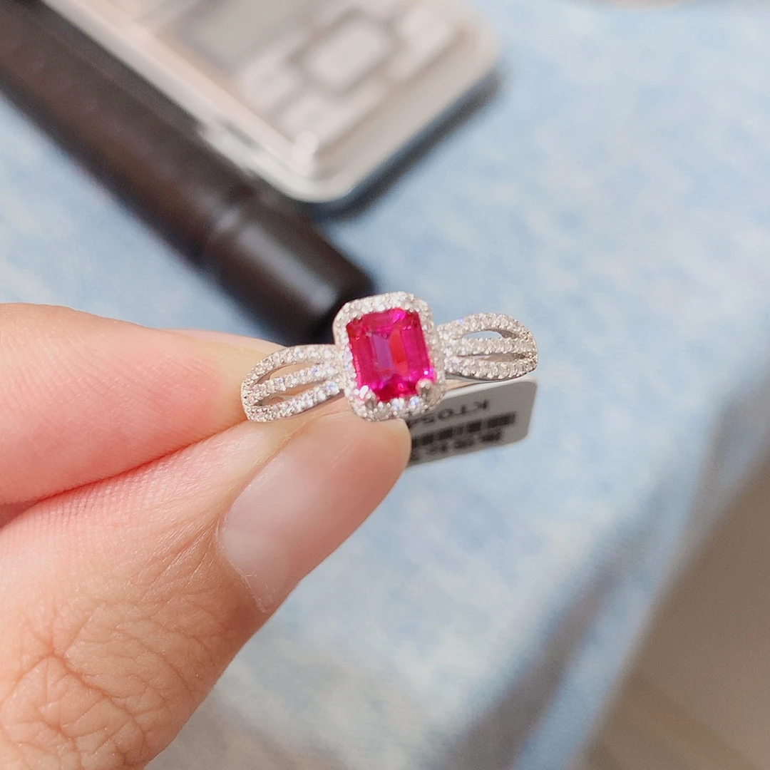 碧玺戒指戒指银S925镶嵌