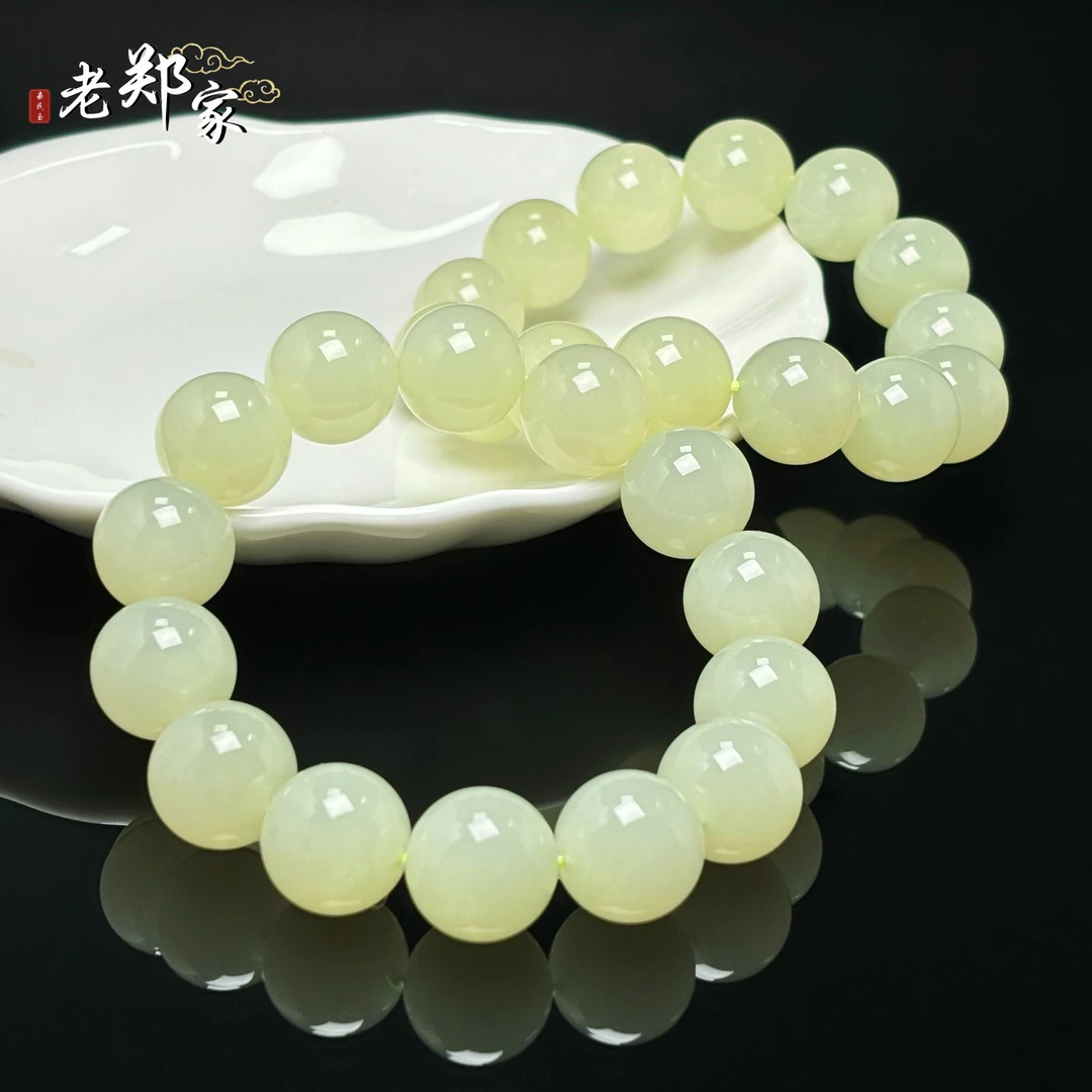 【老郑家】和田玉手串 多样性发一件 约16mm