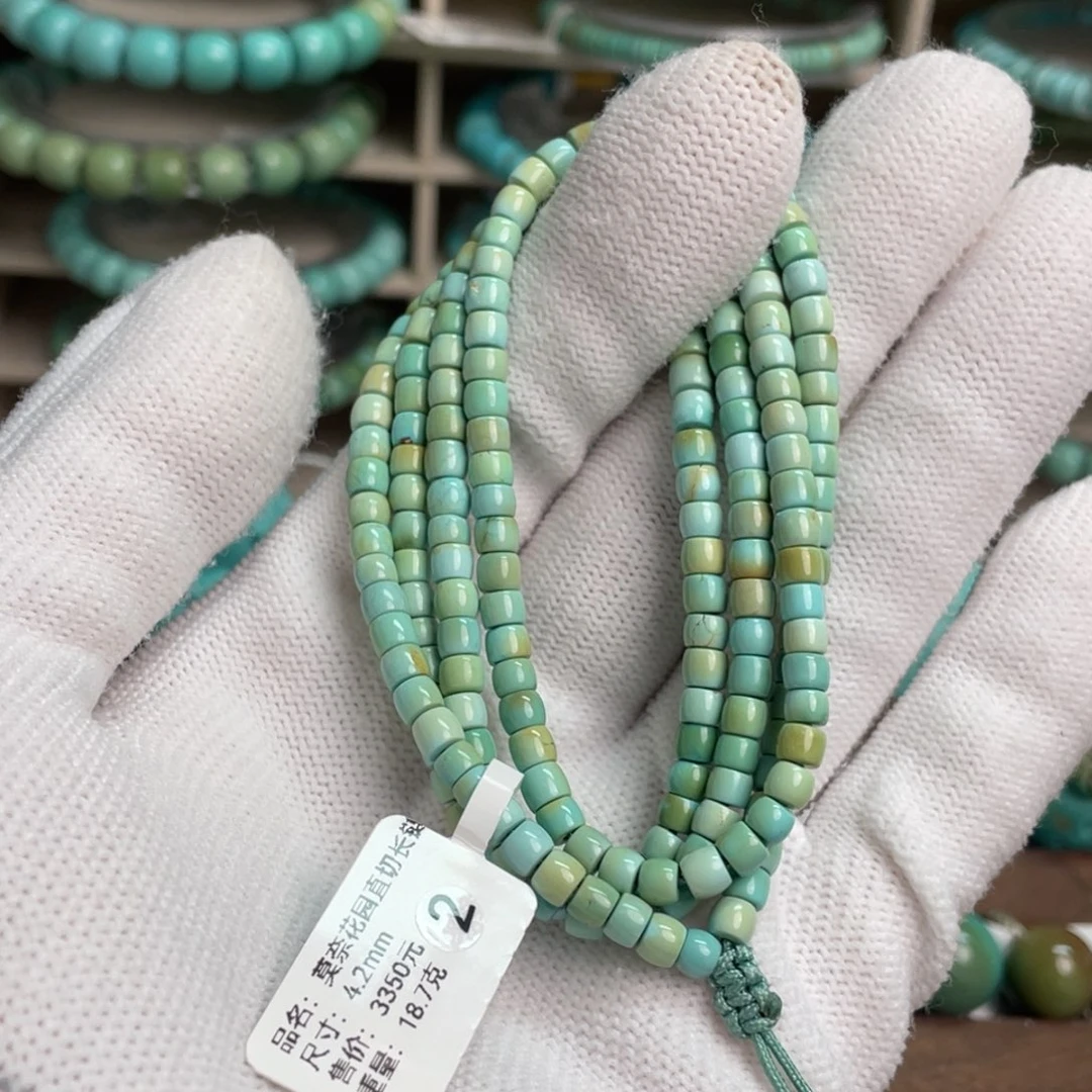 绿松石未镶嵌莫奈直切长链2
