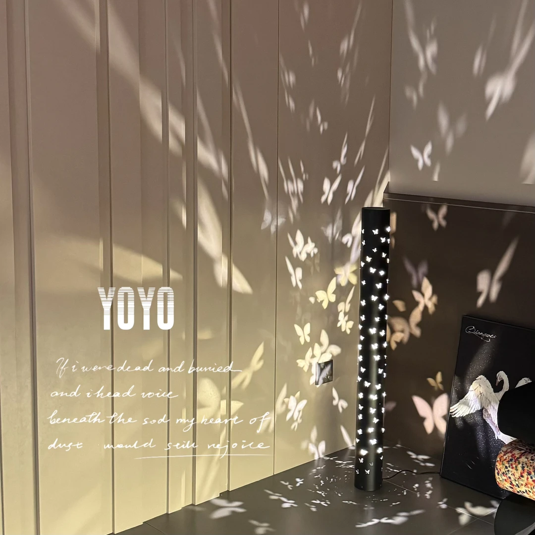 蝴蝶落地灯客厅沙发旁边角落高颜值直播背景氛围灯卧室床头柜台灯