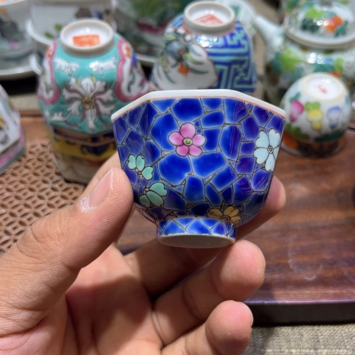 纯手绘精品盖碗杯