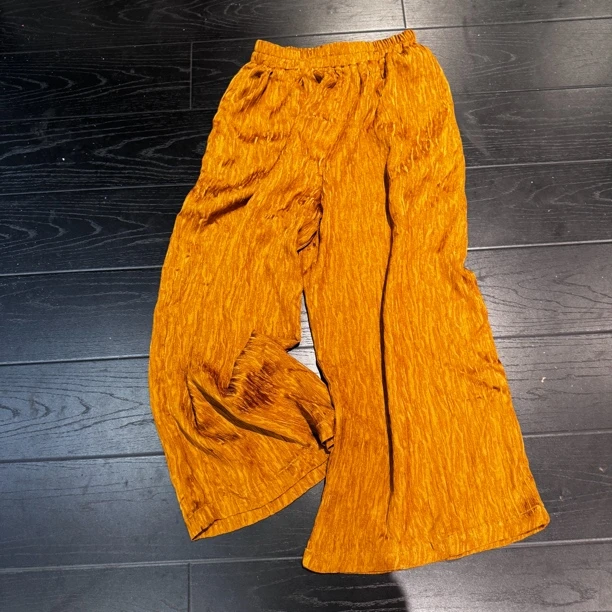 5197-4《鎏金百褶裤》重工国风提花休闲百搭显瘦全身刺绣裤子