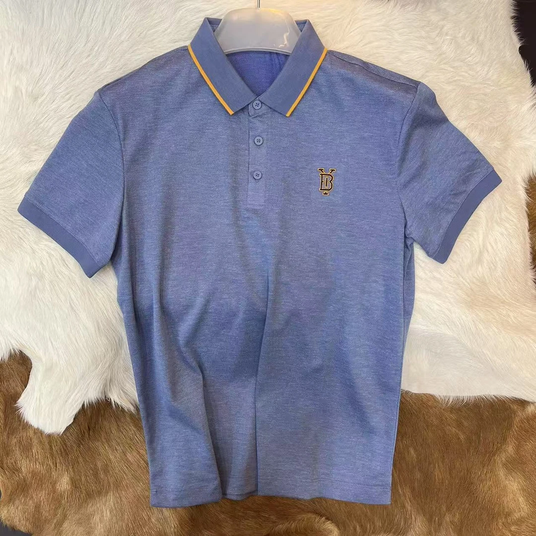 面料不一样 含22%天丝 男士商务翻领抗皱丝滑短袖T恤 POLO衫