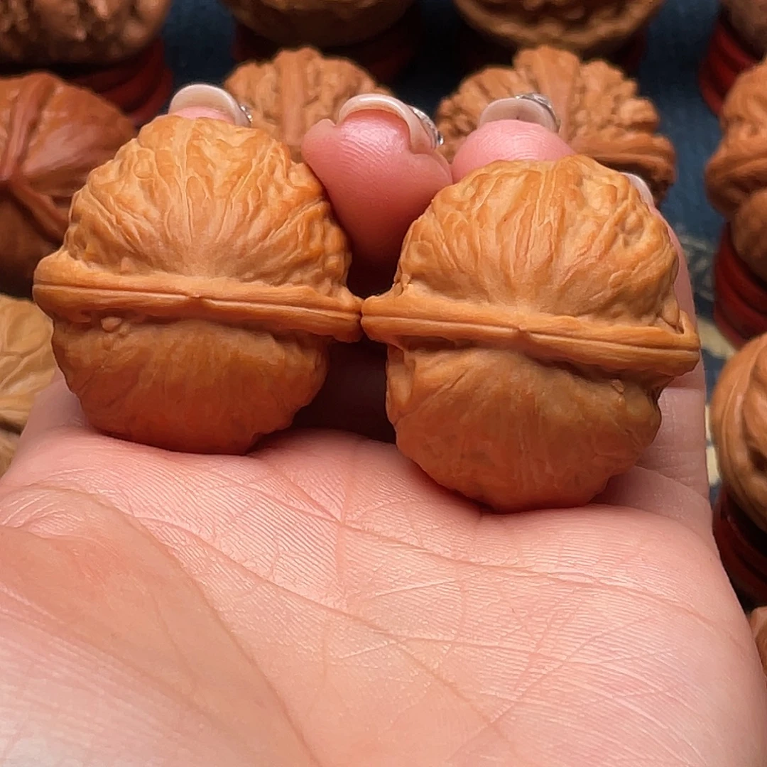 文玩核桃把件精品元宝墩