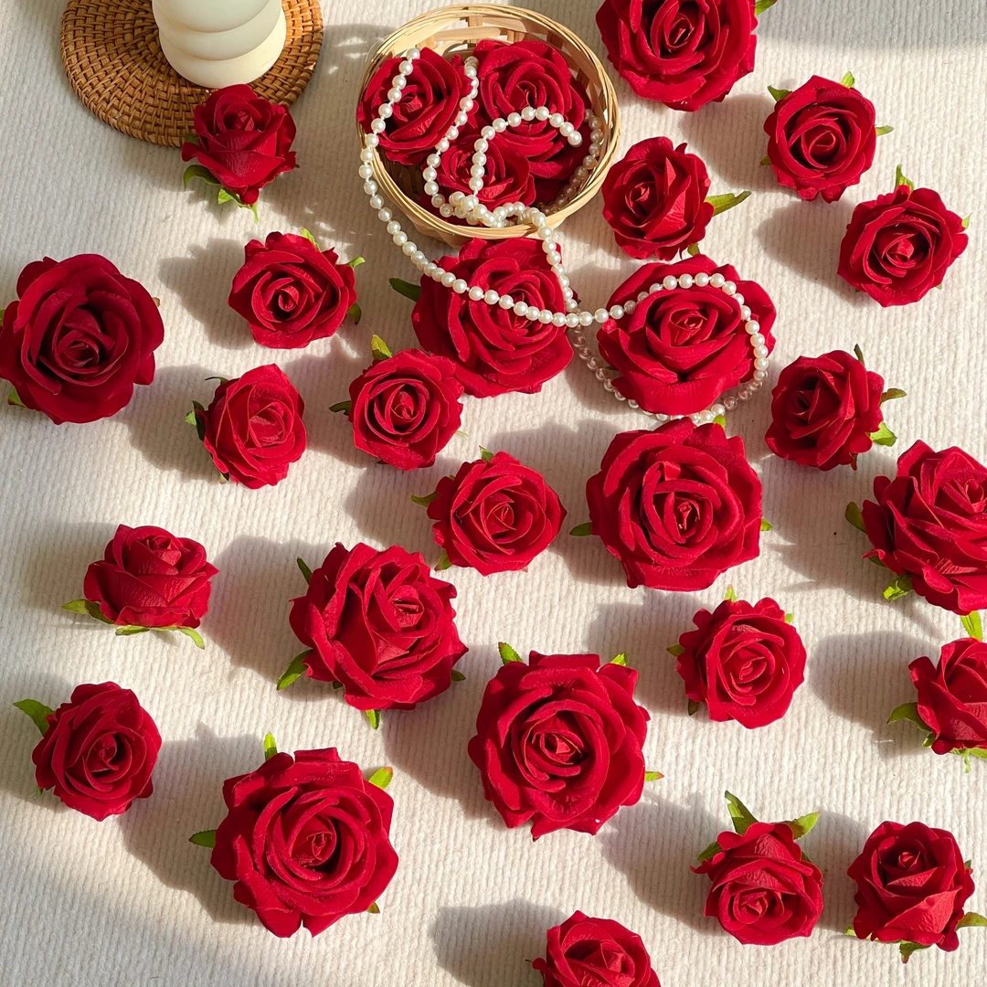 仿真小花朵混搭diy手工轮胎茶几材料包古风花头手作簪花头饰装饰