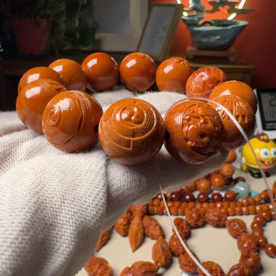 大***鞋手串/手链橄榄核手工八卦