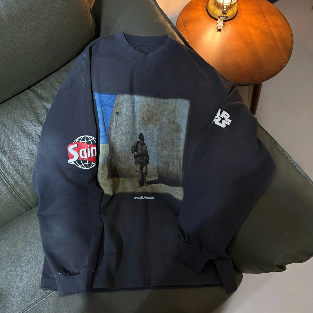 宽松【星球大战长袖T恤】男女同款D28359