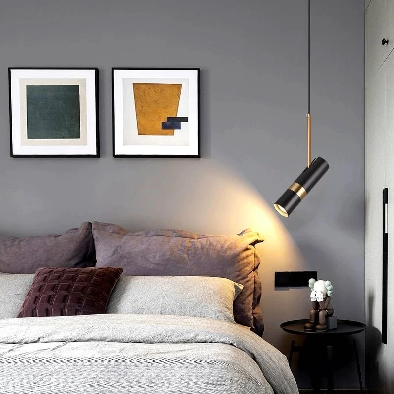 新款射灯简约设计时床头背景墙小吊灯床头灯