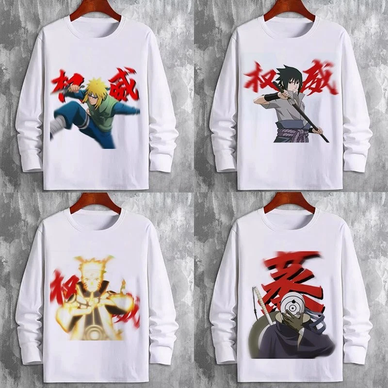 2025年款衣服儿童爆款T恤权威网红印花火影忍者同款游戏男童长袖