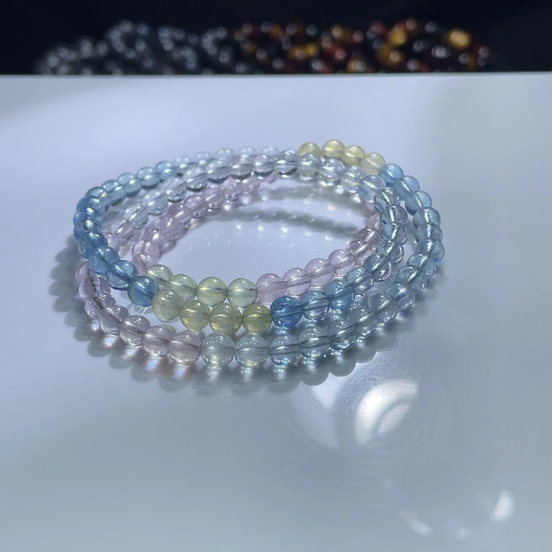 手链水晶未镶嵌糖果摩根石多圈5m 169元