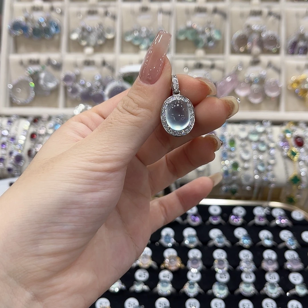 V***塔蛇纹石玉银S925镶嵌戒指