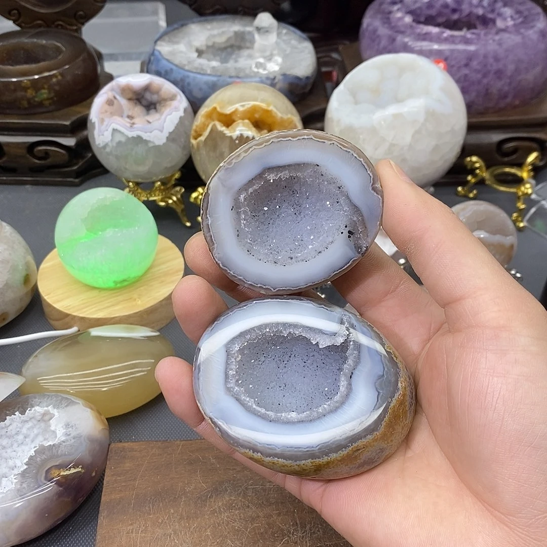 紫晶未镶嵌摆件聚宝盆