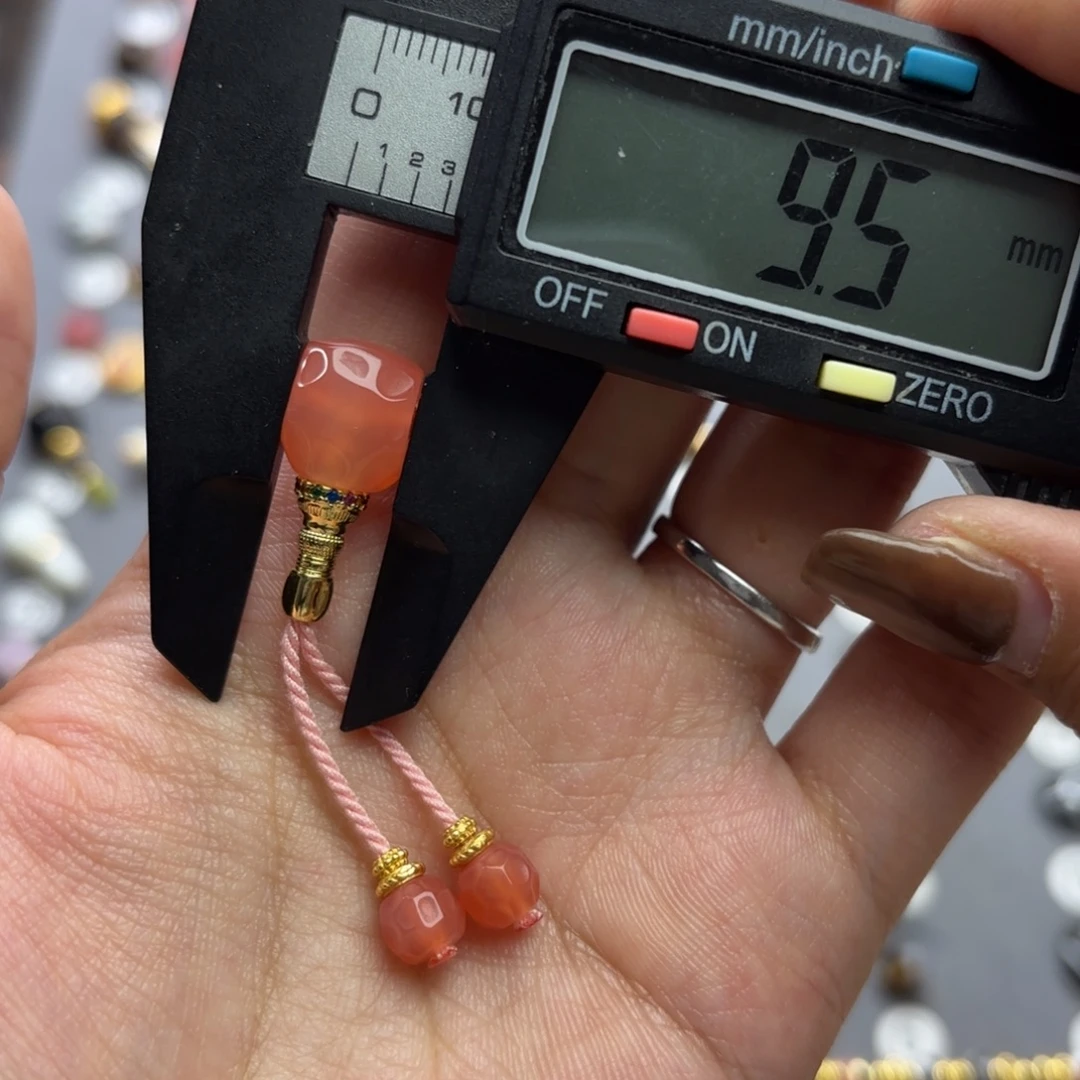 玛瑙/玉髓未镶嵌文玩配饰适配3-6mm的串