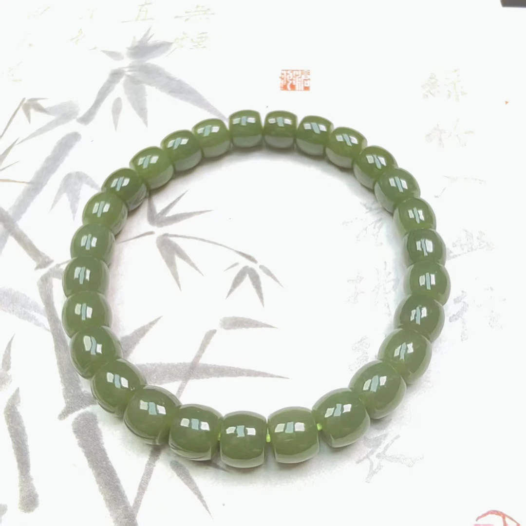 新疆和田玉手链天然直切卡8手串（多样性发货）和田玉珠玉手串