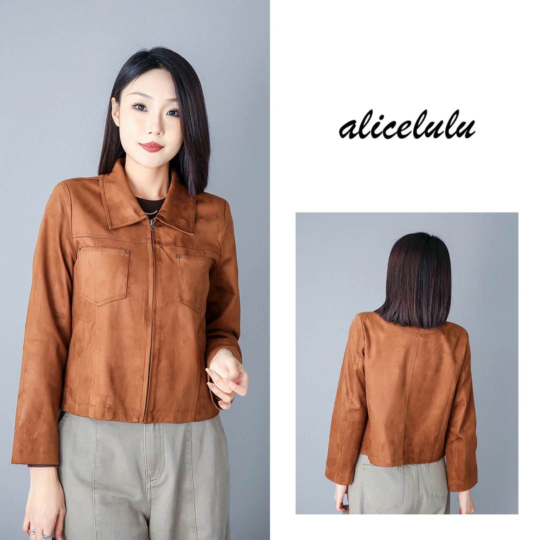 2 ALICE “潇洒女士”短外套 优雅绒感 复古翻领 S2139316Tr
