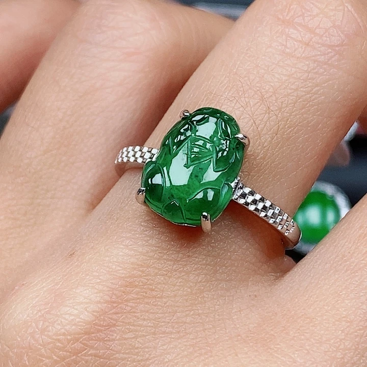 翡翠戒指未镶嵌戒指