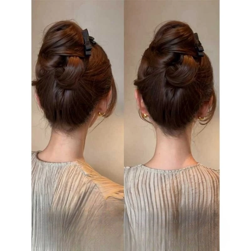 碎发整理神器蝴蝶结小发梳插梳刘海梳倒插丸子头发饰新款发饰发夹