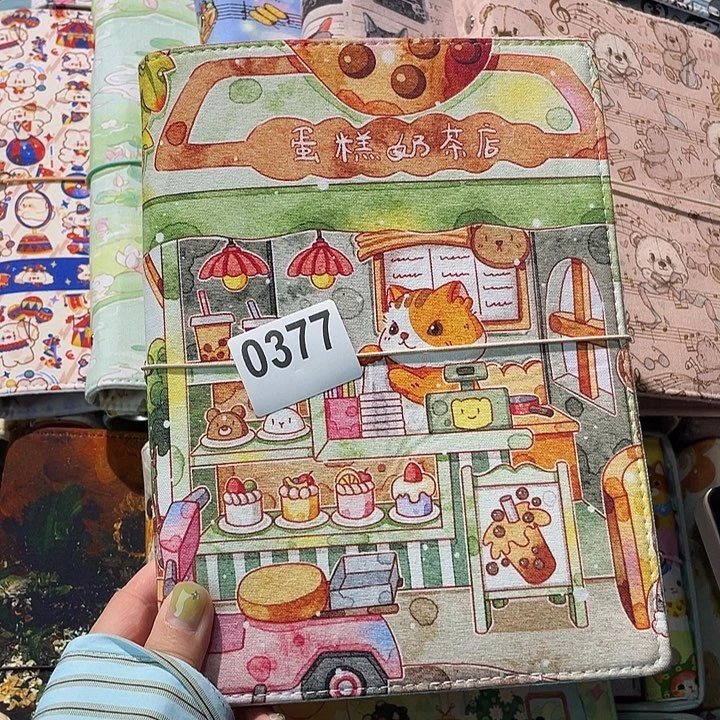 织绣A5活页不送纸0377