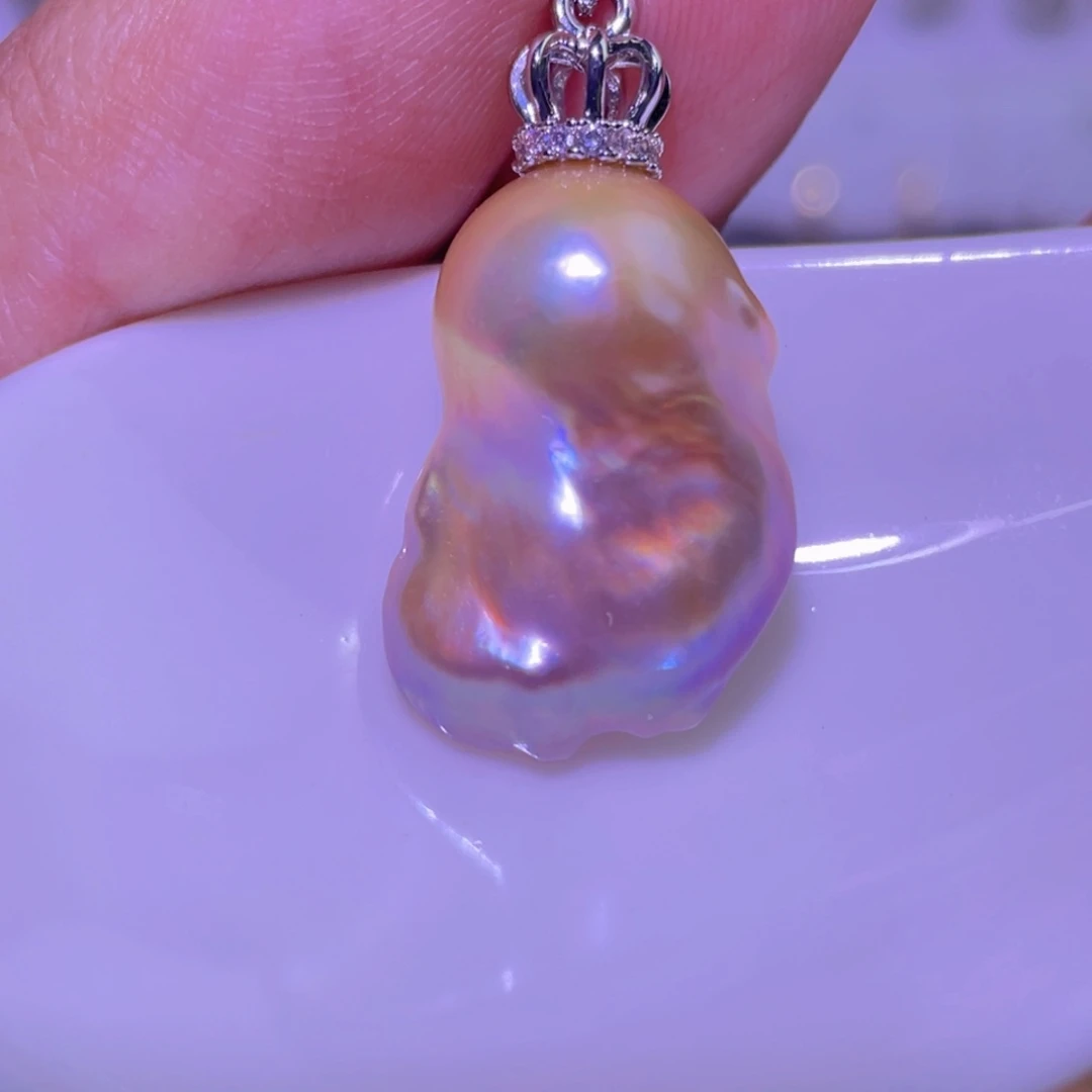 淡水珍珠未镶嵌天然淡水珍珠吊坠