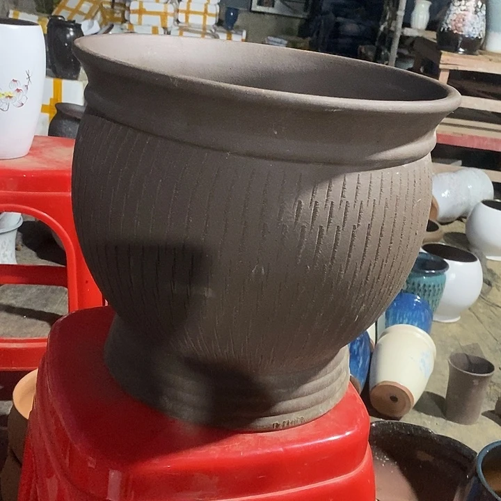 紫砂花盆口径 31高度29