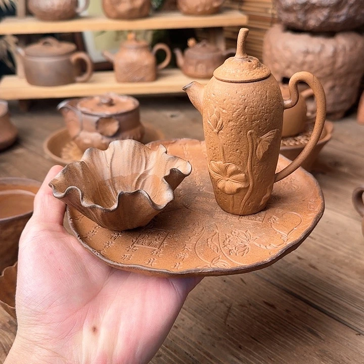 原矿老岩泥茶器系列