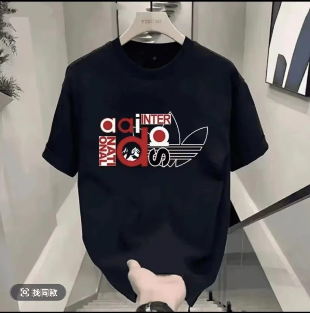 2【一折粉丝福利】夏季男女同款百搭时尚潮牌短袖T恤