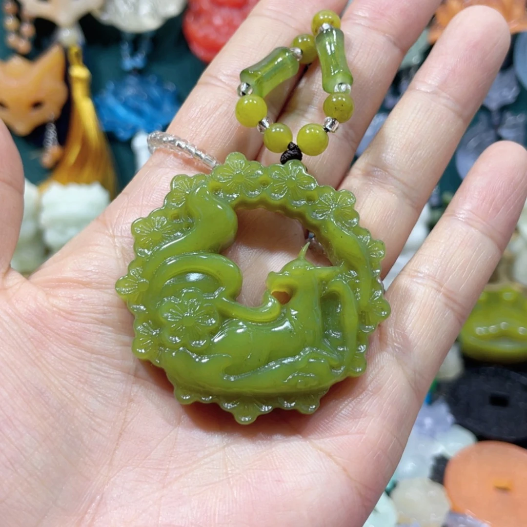 【闪购商品】未镶嵌岫玉颈饰23项链