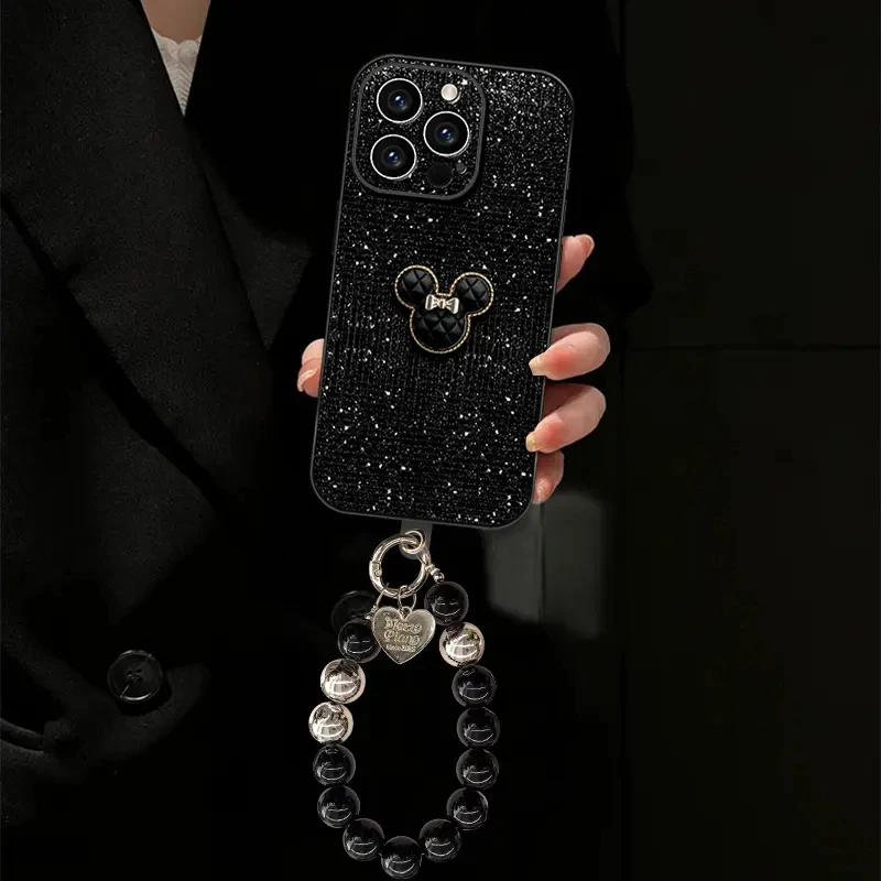 米奇适用苹果vivo华为oppo小米iPhone17闪钻亮片手机壳