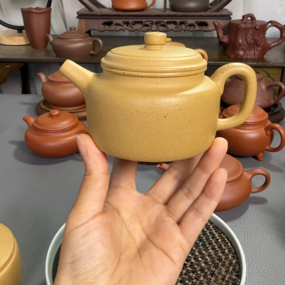 紫砂茶壶幡*紫砂壶170cc德中墨绿