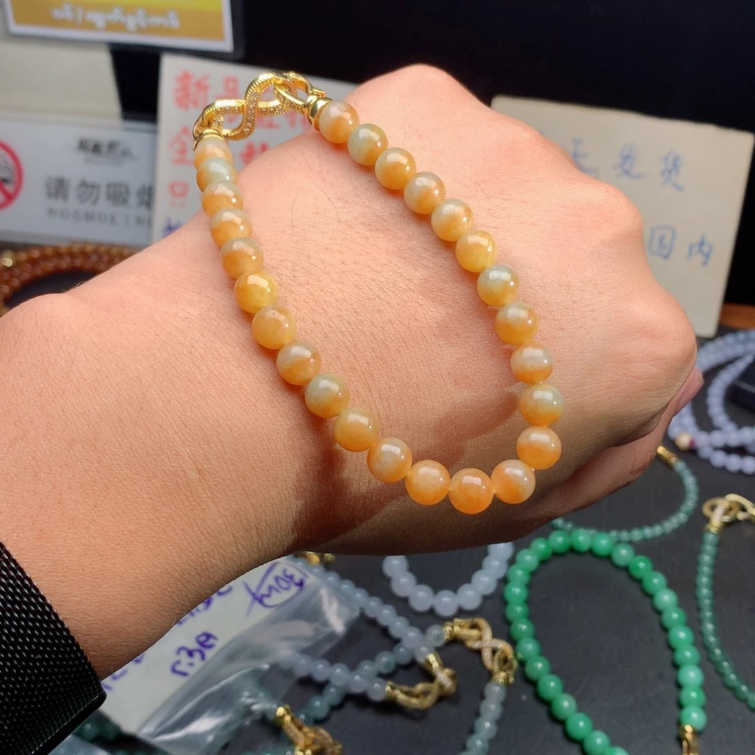 定制翡翠未镶嵌8号聚宝盆卡7.7