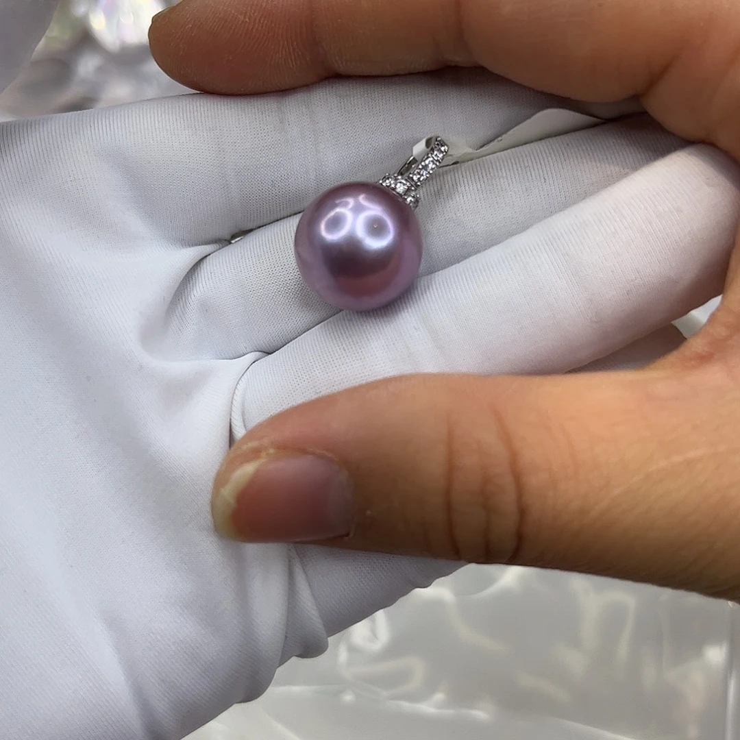 淡水珍珠耳饰合金