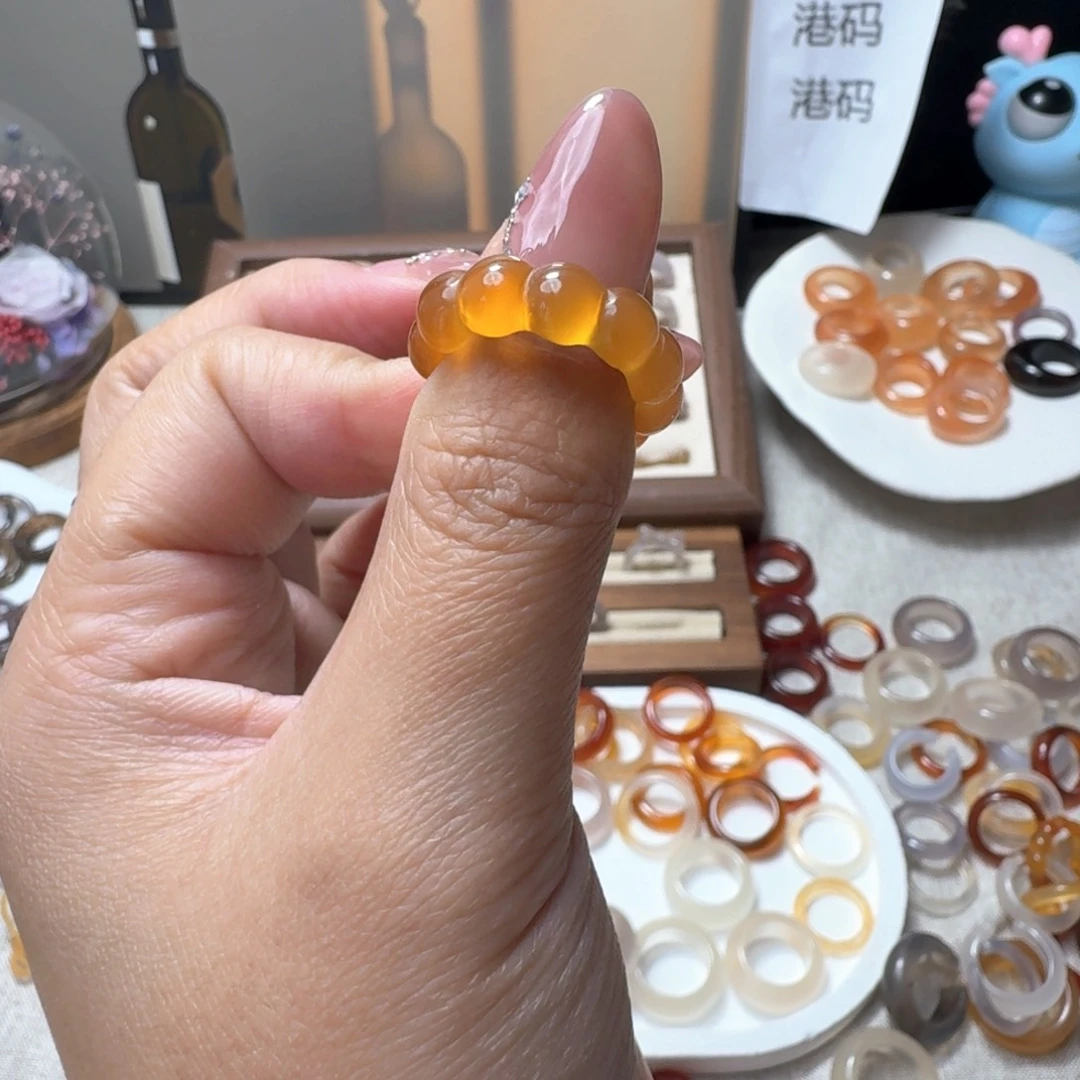 未镶嵌戒指玛瑙/玉髓617港13