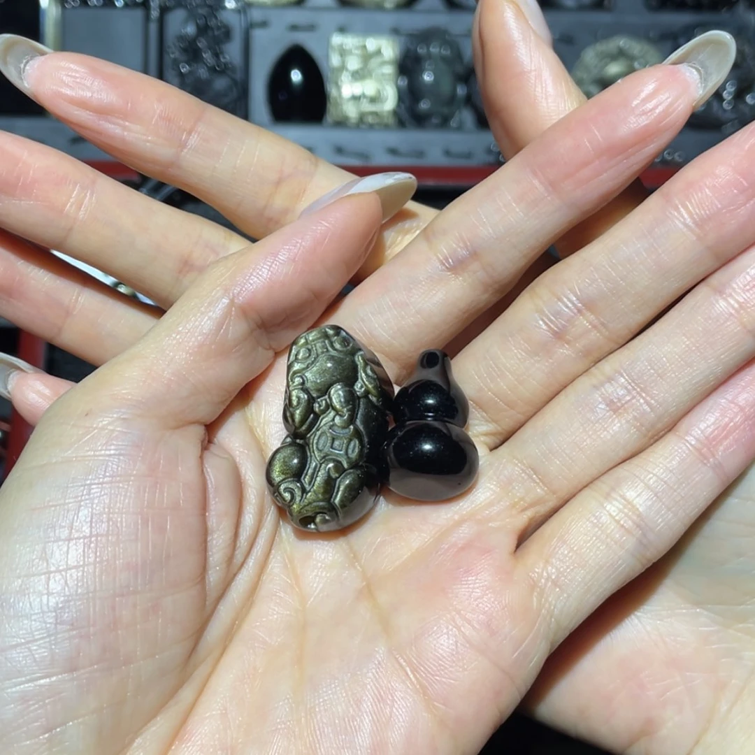 【闪购商品】未镶嵌黑曜岩吊坠(不含链)阿*