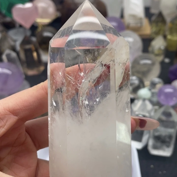 水晶4未镶嵌以*白水柱子