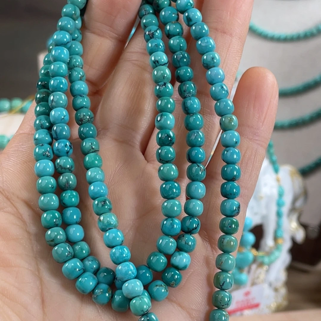 绿松石未镶嵌套链5加玉化108